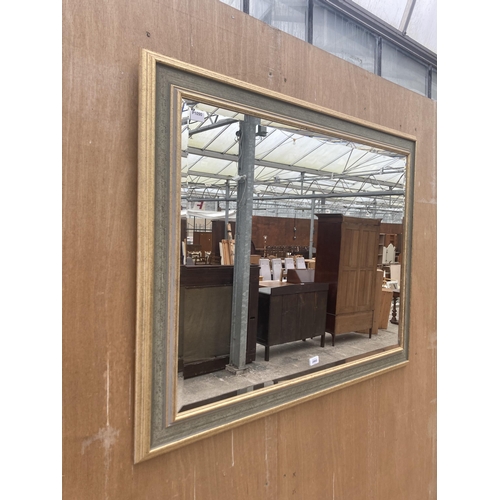 2993 - A PILKINGTON 'BERLIN' BEVEL EDGE WALL MIRROR, 47