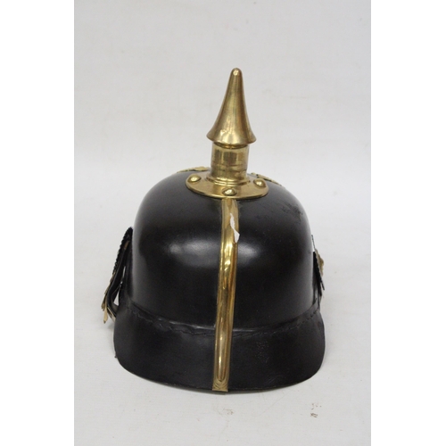 300A - A REPLICA WW1 GERMAN PICKLHAUBE HELMET