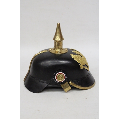 300A - A REPLICA WW1 GERMAN PICKLHAUBE HELMET