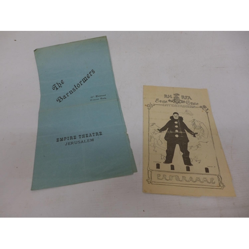 435 - TWO WORLD WAR I CONCERT PARTY PROGRAMMES