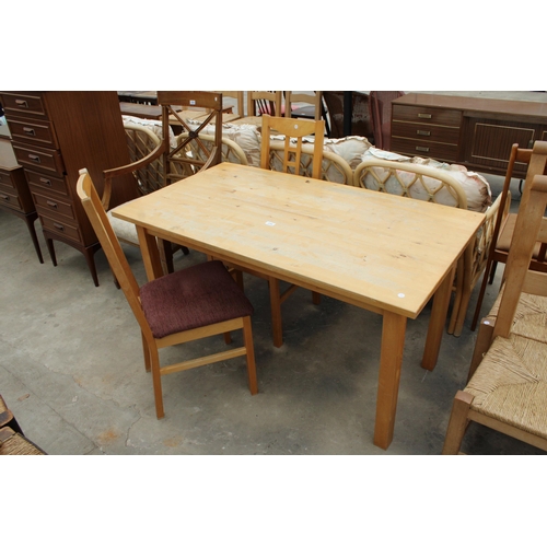 2794 - AN IKEA NORDEN KITCHEN TABLE AND A PAIR OF DINING CHAIRS