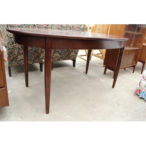 2798 - A D.END EXTENDING DINING TABLE, 60