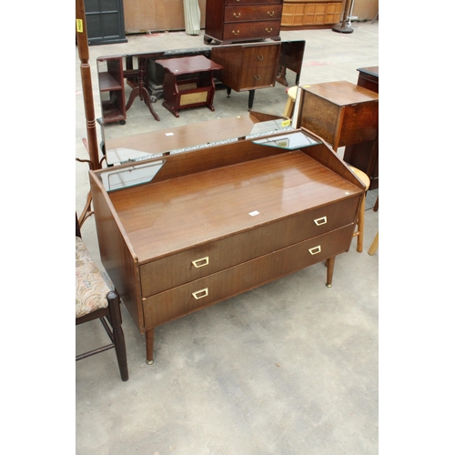 2906 - A RETRO TEAK REMPLOY DRESSING CHEST, 42