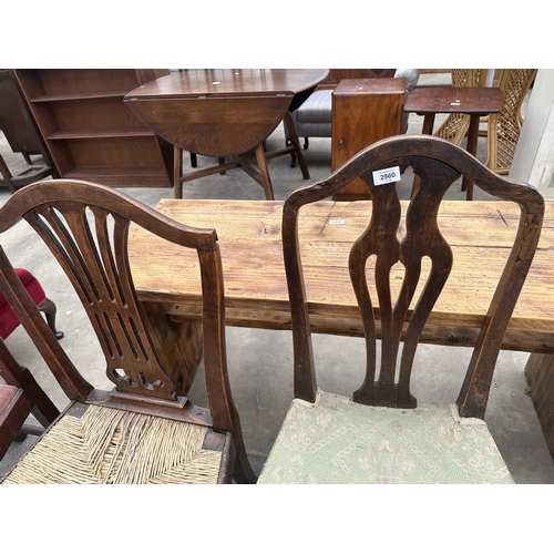 2960 - THREE VARIOUS COUNTRY CHAIRS