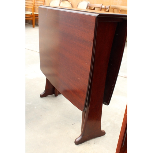 3041 - A MAHOGANY LEGATE FURNITURE (SCOTLAND), GATELEG TABLE, 48