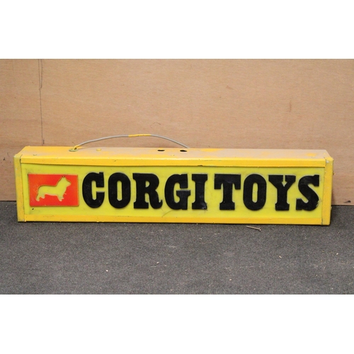 301 - A CORGI TOYS ILLUMINATED SIGN, 69CM X 15CM