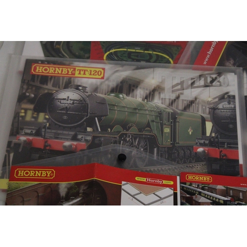 331 - TWO HORNBY ANALOGUE CONTROLLERS (ONE AS NEW IN BOX), A TRAKMAT, PLUS TWO BOOKLETS - TRACK PLANS AND ... 