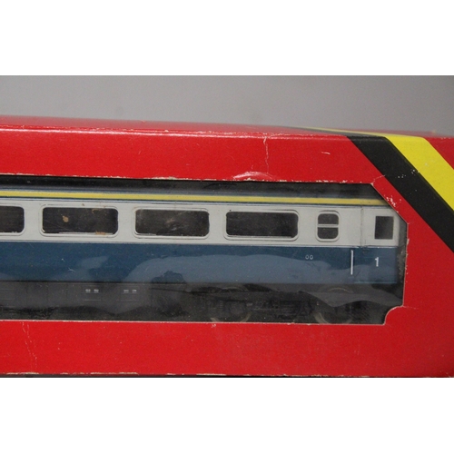 332 - THREE HORNBY OO GAUGE ITEMS TO INCLUDE, A BR CLASS 47 DIESEL 'MAMMOTH', R328, A BR INTER-CITY COACH ... 