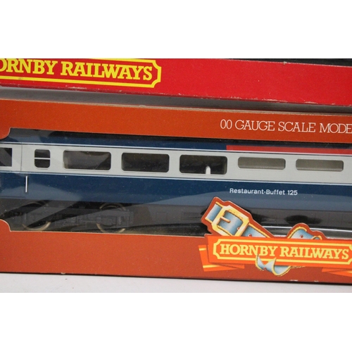 333 - TW0 HORNBY OO GAUGE CARRIAGES TO INCLUDE BR INTER-CITY COACH MK III BUFFET 125 AND A BR MK 3 FIRST C... 