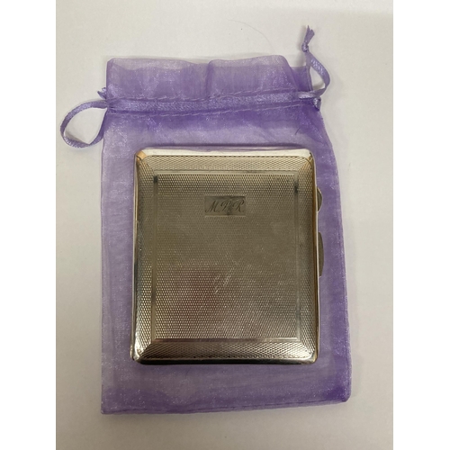 691 - A SILVER PLATED CIGARETTE CASE