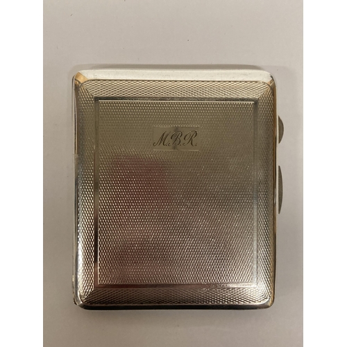 691 - A SILVER PLATED CIGARETTE CASE