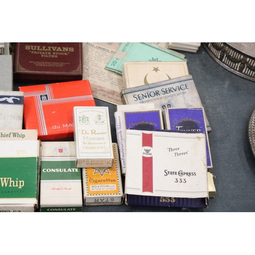 146 - A COLLECTION OF VINTAGE CIGARETTE PACKETS