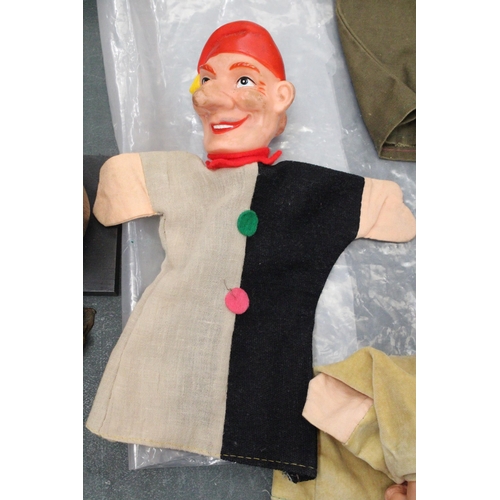 151 - FOUR VINTAGE 'PUNCH AND JUDY' STYLE PUPPETS