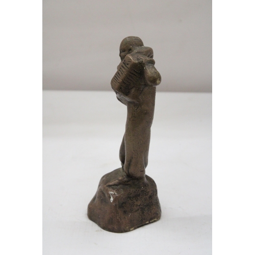 16 - A VICTORIAN BRONZE CLOWN DOORSTOP