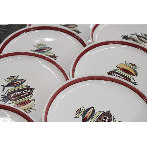 194 - EIGHT DENBY 'JAMAICA' 26CM DINNER PLATES