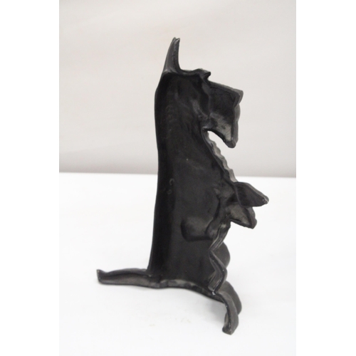 238 - A LARGE HEAVY CAST SCOTTIE DOG DOORSTOP, HEIGHT 36CM