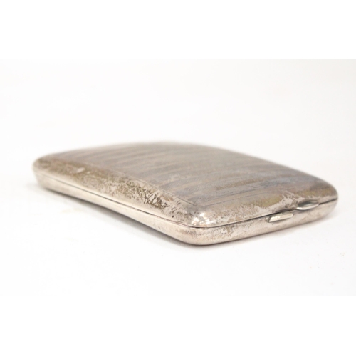 35 - A HALLMARKED BIRMINGHAM SILVER CIGARETTE CASE - 11 X 8 CM - WEIGHT - 151.36