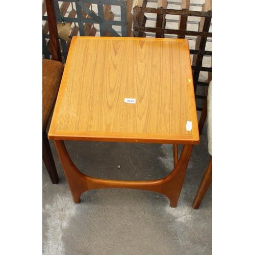 2834 - A STATEROOM RETRO TEAK OCCASIONAL TABLE