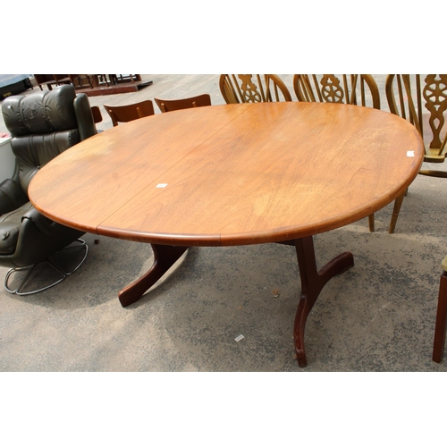 2842 - A G PLAN RETRO TEAK EXTENDING DINING TABLE, 64