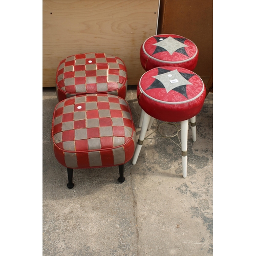 2851 - TWO PAIRS OF SHERBORNE STOOLS