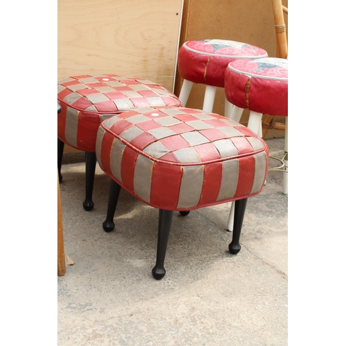 2851 - TWO PAIRS OF SHERBORNE STOOLS