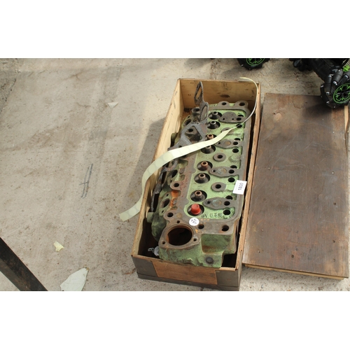 1800 - A VINTAGE LEYLAND TRACTOR CYLINDER HEAD - DIESEL