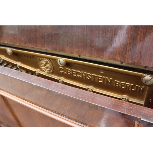 2869 - A STRAIGHT STRUNG PIANOFORTE