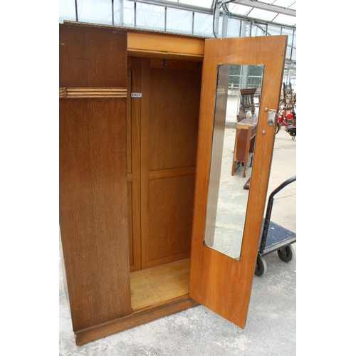 2870 - A MID 20TH CENTURY OAK WARDROBE, 47