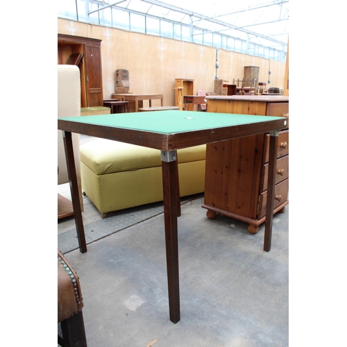 2927 - A FOLDING CARD TABLE