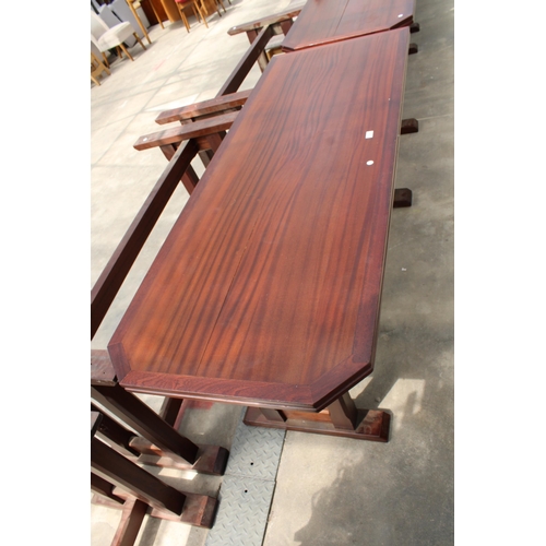 2938 - A MODERN PUB / RESTAURANT BOOTH TABLE, 72