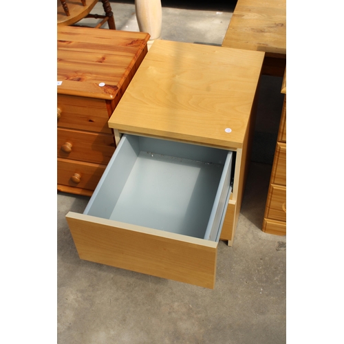 2962 - A MODERN PINE BEDSIDE CHEST AND TWO DRAWER CHEST