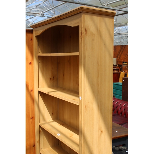 2964 - MODERN SIX TIER OPEN DISPLAY SHELVES, 33.5