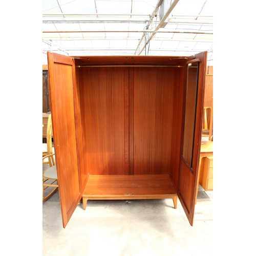 2971 - A RETRO TEAK A YOUNGER LTD TWO DOOR WARDROBE, 50