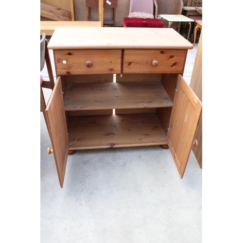 2990 - A MODERN PINE DRESSER BASE, 32