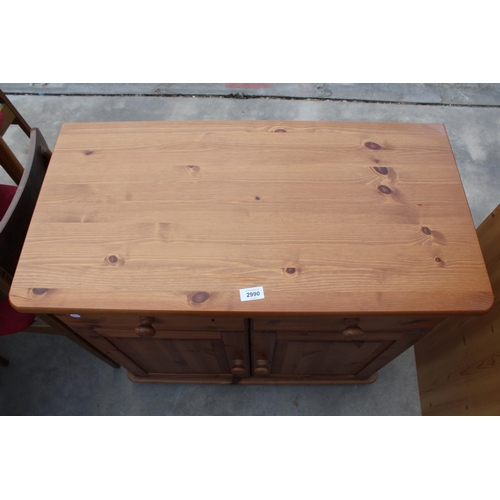 2990 - A MODERN PINE DRESSER BASE, 32