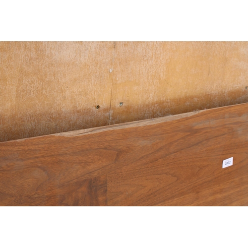 2992 - A LARGE MODERN WOODBLOCK DINING TABLE TOP, 141