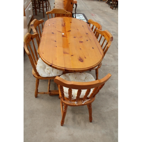 2998 - A MODERN PINE DINING TABLE, 59