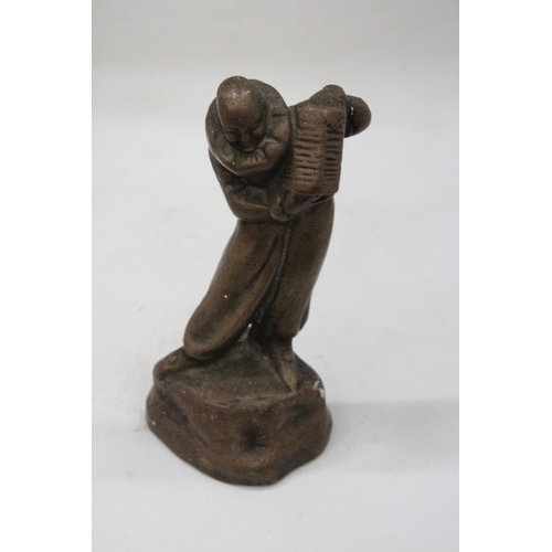 16 - A VICTORIAN BRONZE CLOWN DOORSTOP