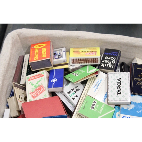 282 - A COLLECTION OF VINTAGE ADVERTISING MATCHBOXES WITH MATCHES