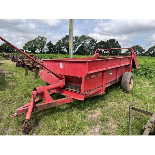 106 - MASSEY FERGUSON MANURE SPREADER WITH PTO  + VAT