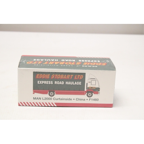 350 - THREE ATLAS EDITIONS EDDIE STOBART SPECIAL EDITION COLLECTOR'S MODELS 1/76 SCALE TO INCLUDE, MAN CUR... 