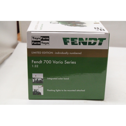 400 - A FENDT 700 VARIO SERIES, LIMITED EDITION TRACTOR, SCALE 1: 32 - AS NEW IN BOX