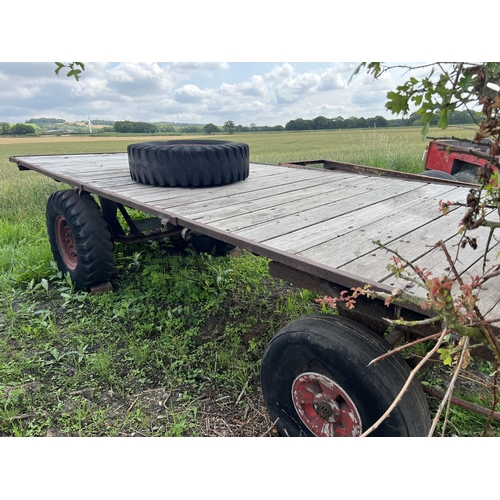 112 - 4 WHEEL TRAILER APPROX. 14'6