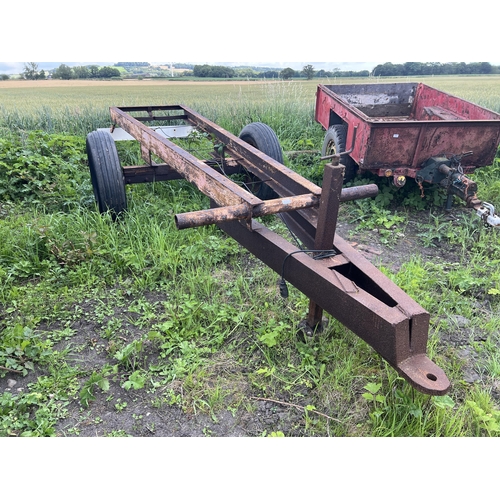 113 - SINGLE AXLE CHASIS 12'6