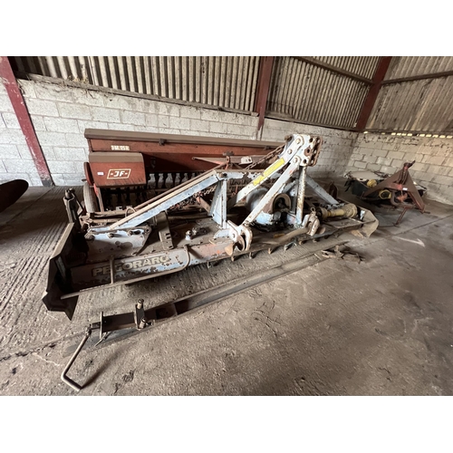 130 - PEGORARO 3 M POWER HARROW WITH STEGSTED 3 M DRILL WITH SPARE BLADES AND PTO  + VAT