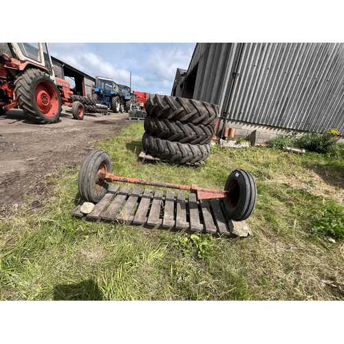 156 - AXLE & WHEELS  + VAT