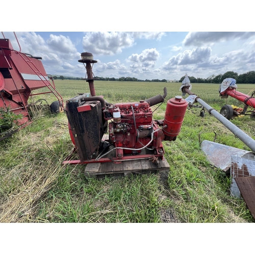 158 - 4 CYLINDER PERKINS DIESEL COMBINE HARVESTER ENGINE  + VAT