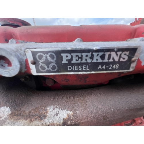 158 - 4 CYLINDER PERKINS DIESEL COMBINE HARVESTER ENGINE  + VAT