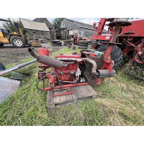 158 - 4 CYLINDER PERKINS DIESEL COMBINE HARVESTER ENGINE  + VAT