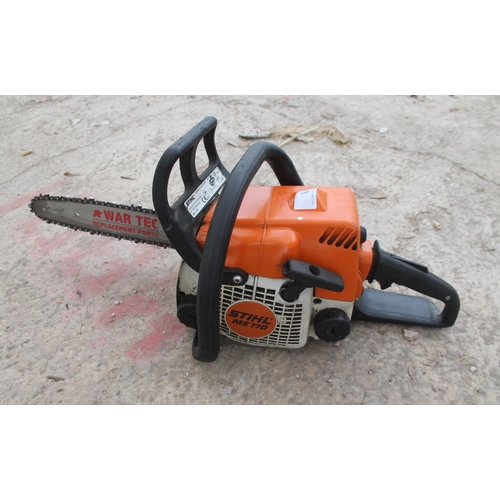 8 - STIHL MS170 CHAINSAW  + VAT